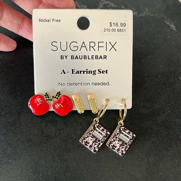 BaubleBar Jewelry - NWT SUGARFIX by Baublebar A+ Earring Trio